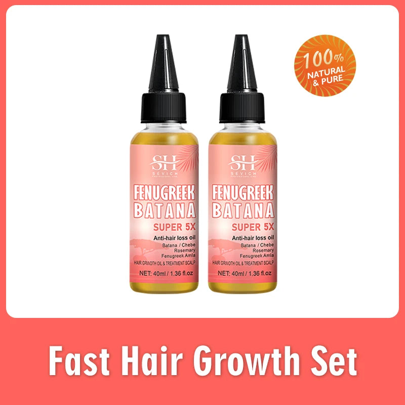 Naturals Anti-Hair Loss Oil Super 5x set African fast hair growth