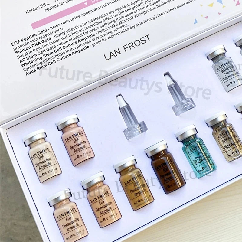 Semi-Permanent BB Cream Glow Ampoule Starter Kit Niacinamide Foundation Liquid Hyaluronic Acid Serum Facial Skin Care Beauty