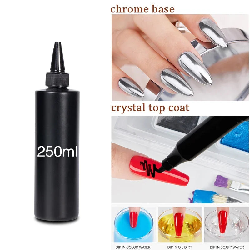 BOZLIN 1KG Super Shinny Top Coat UV Base Gel Polish Matte Top Coat Reinforce Gel Long Lasting Shinning Soak Off Nail Art Varnish