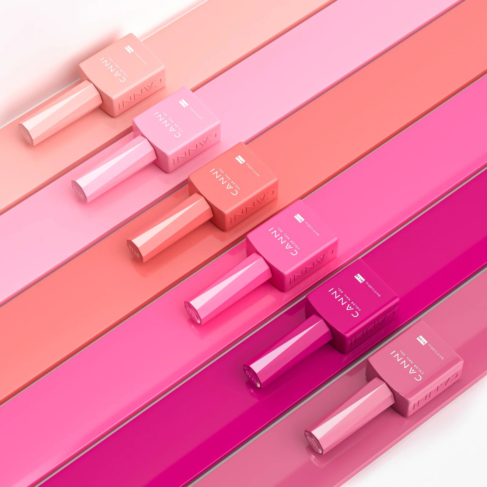 CANNI Nail Gel Polish Set Upgraded HEMA FREE Summer Nails Smooth Texture Ultra Gloss Top Coat Pigmented Gel Soak off UV LED Gel