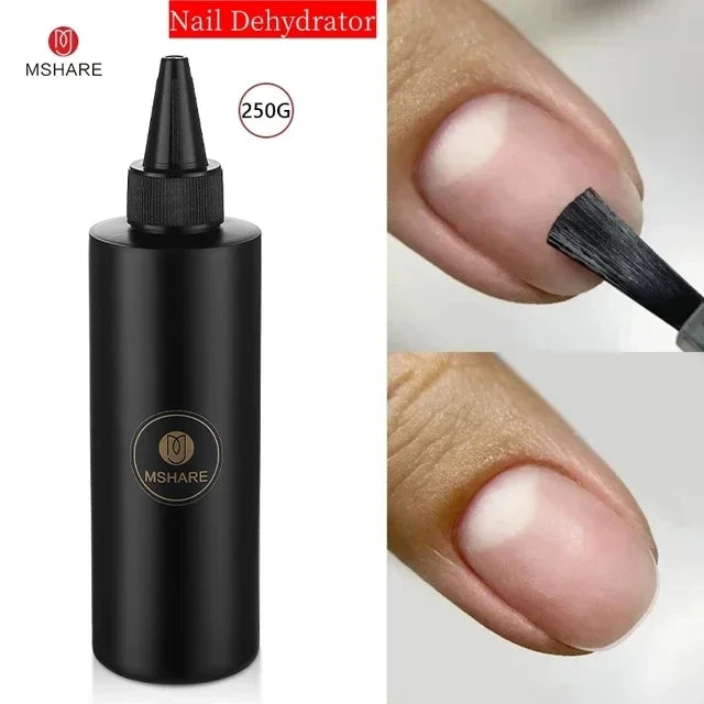 MSHARE No Wipe Top Coat Gel Without Sticky Layer 250ml Non Cleaning Nail Polish Lasting Health Resin UV Varnish