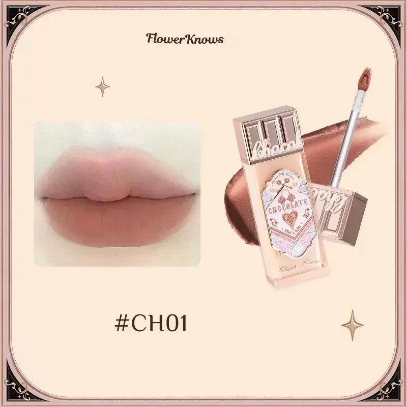 Flower Knows Chocolate Series Cloud Lip Cream Matte Liquid Lipstick