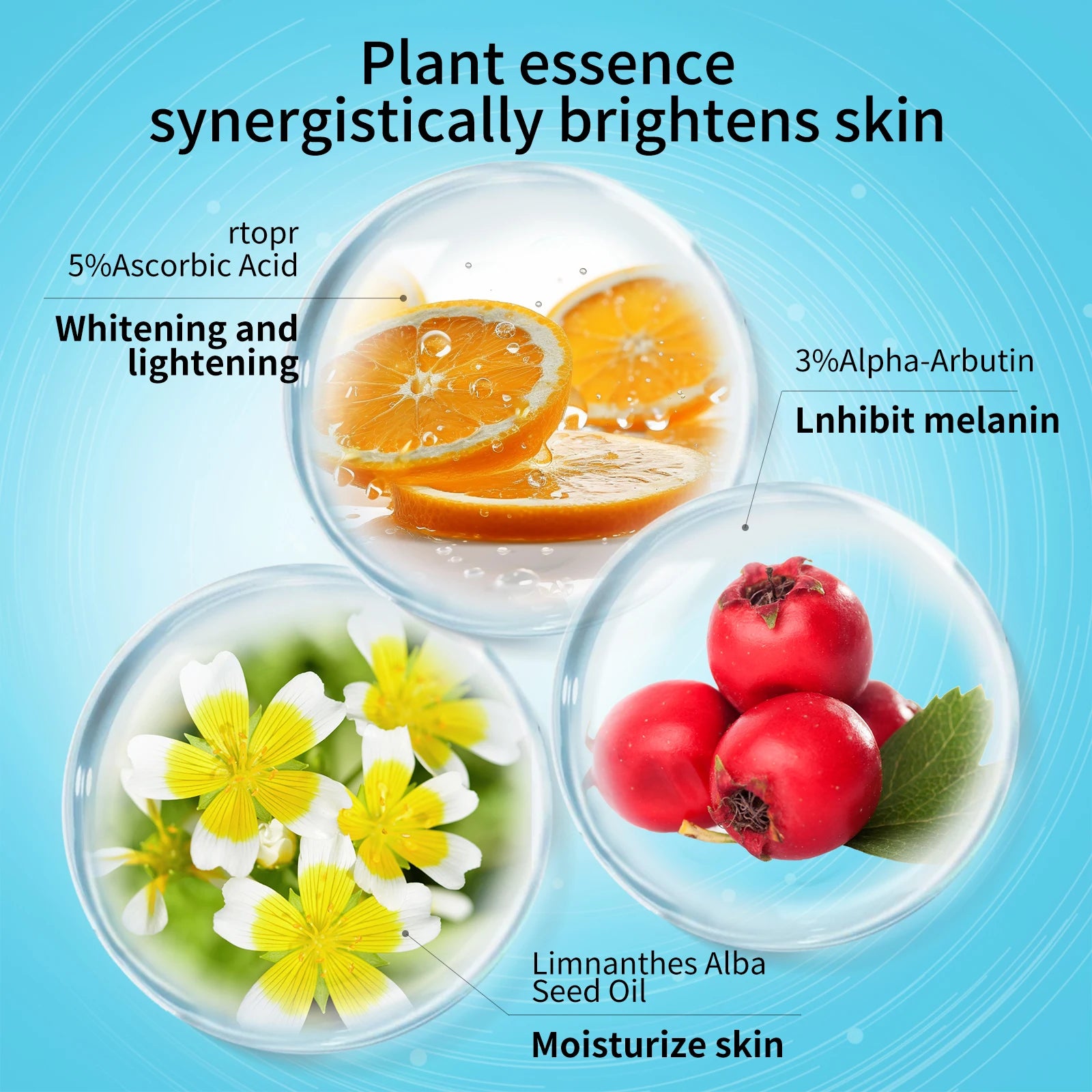 RtopR Vitamin C Face Cream Whitening Brightening Gentle Nourishing Moisturizing Melanin Reduction Fine Lines Rejuvenating Skin