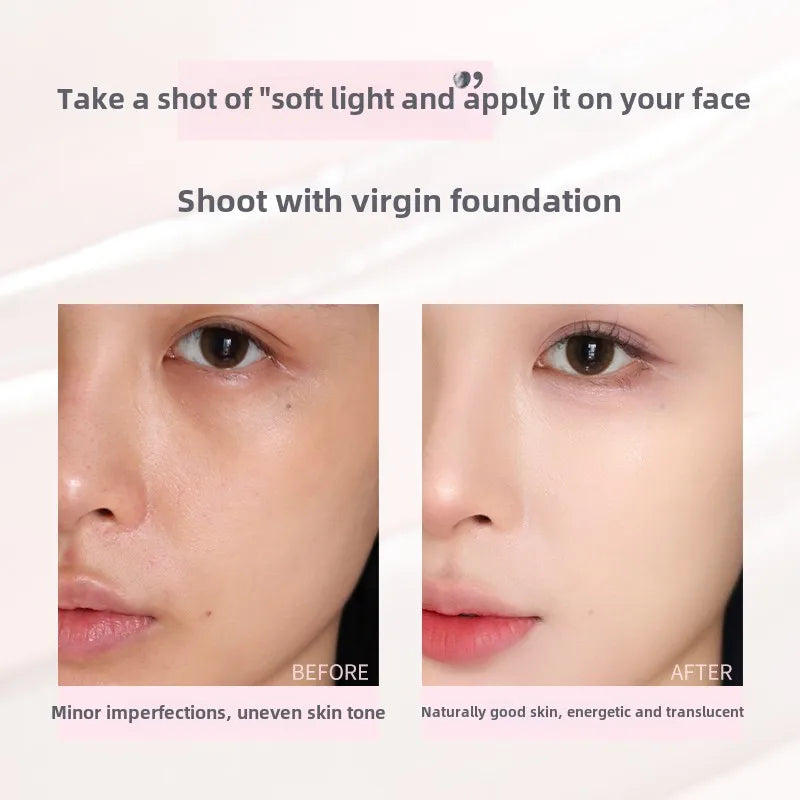 FLORTTE Makeup Products Ballet Soft Makeup Matte Foundation Air Cushion BB Cream Oil Control & Holding Base De Maquillaje