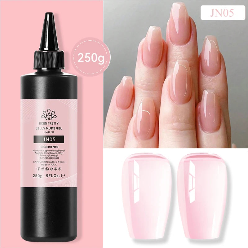 BORN PRETT 250g Nail Prep Dehydrator Quick Air Drying Nail-Primers Gel Nail Polish Base Top Gel Nail Art Vanish Reinforcement Ge