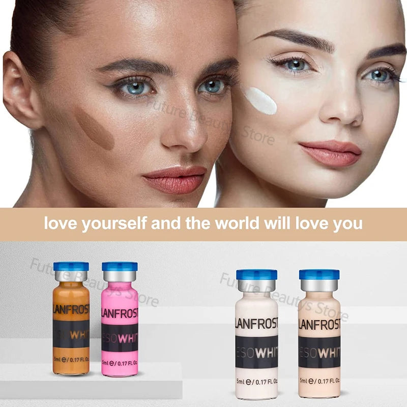 10pcs Facial BB Cream Glow Skin Rejuvenation Serum Kit Multi-effective Foundation Serum Niacinamide Niacinamide Skin Care