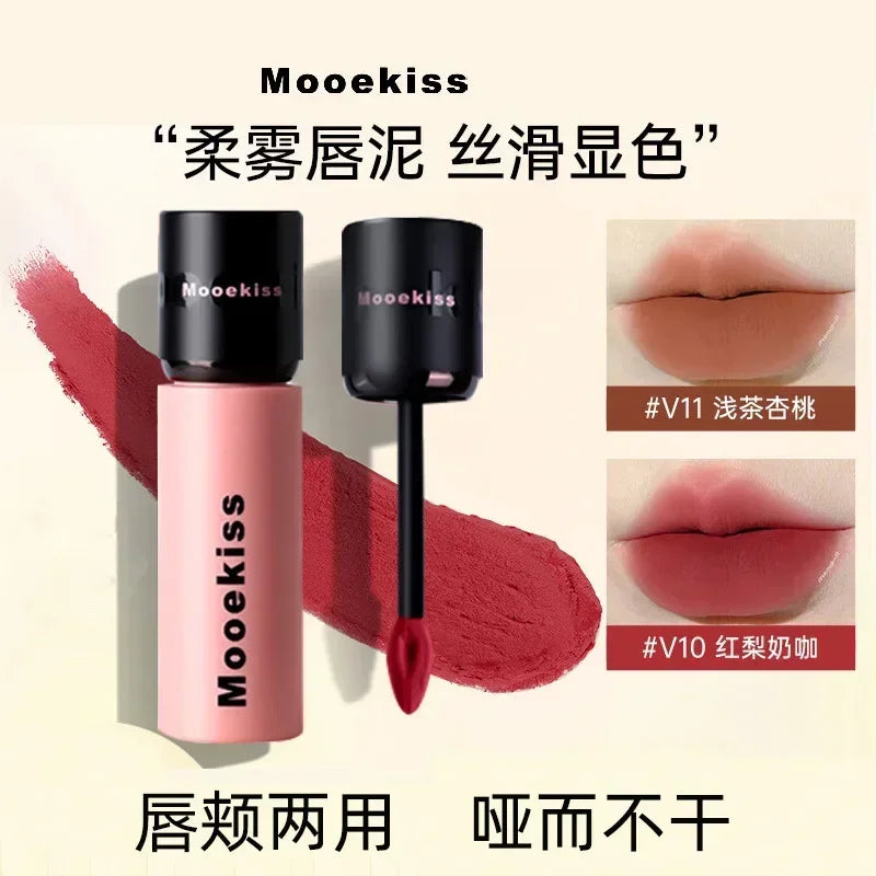 MOOEKISS Liquid Lipstick Lip Glaze Lip Gloss Matte Waterproof Long-Lasting Pretty Makeup Rare Beauty Cosmetic For Female Product