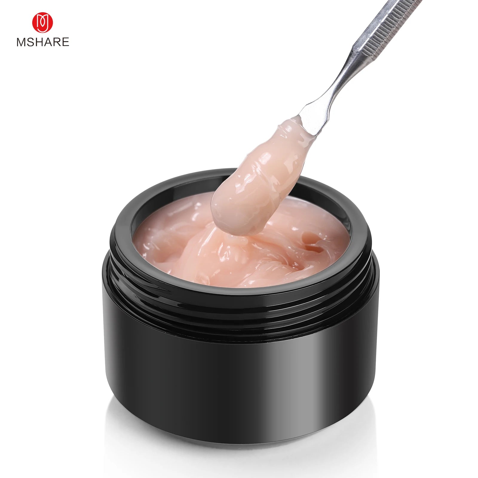 MSHARE 250g Natural Nude Translucent Hard Builder Jelly Gel Not Flow Nail Extension Stretching Construction Repair Broken