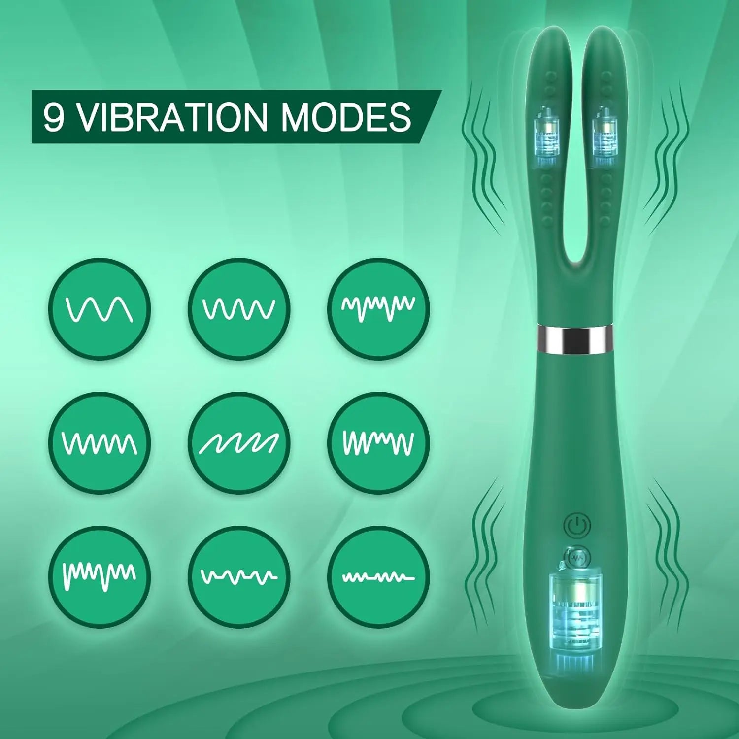Rabbit Ear Sex Toy Clitoral Vibrator for Women G Spot Massage