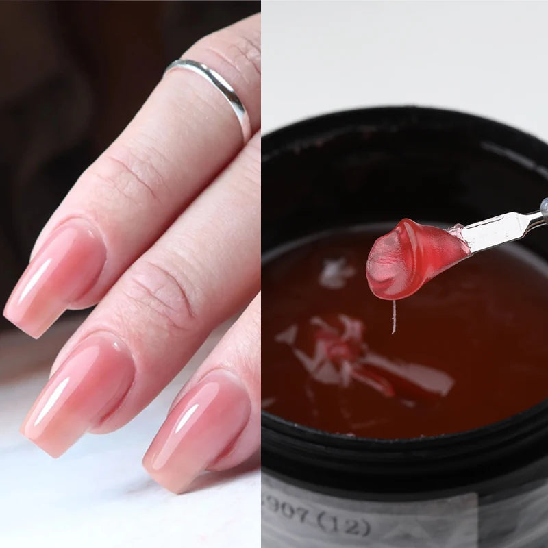 MSHARE 250g Clear Acrylic Gel Hard Gel For Nail Extension Pink Nude White Acrygel Hema Free Builder Nail Gel French Nails Art