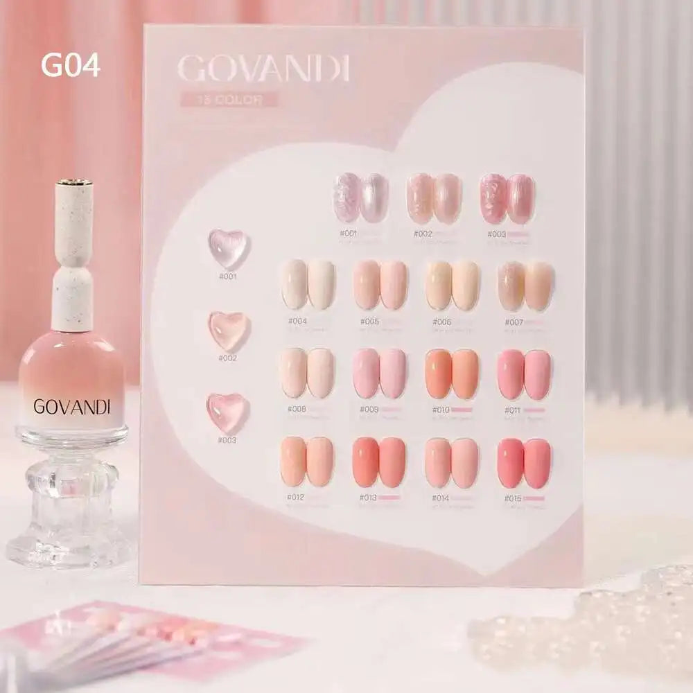 High Quality Korean Gel Polish Set Autumn  Winter Color Gel Kit Nail Salon Wholesale Marnicure Soak Off UV LED Nail Varnish Set