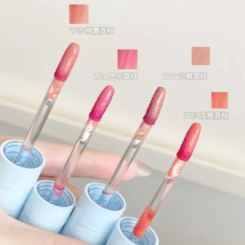 INTO YOU Lipstick Appears White Lightweight  Not Easy To Stick To Cups Matte Long-lasting Waterproof Natural Beauty Makeup