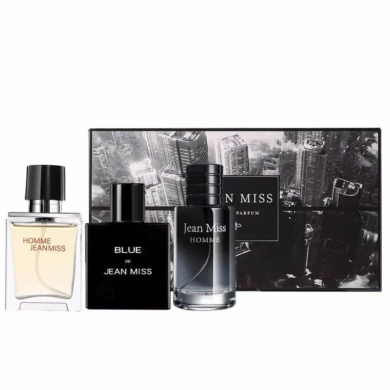 90ml Men's Eau de Parfum Gift Set - 3pcs Luxury Cologne Trio, Long Lasting Fragrance Attraction for Women 2025