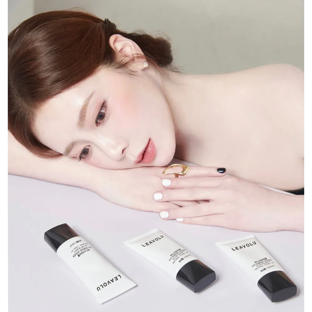 50ml LEAVOLU Glow Skinfit Natural Tone Up BB Cream Concealer Moisturizing Long-Lasting Oil-Control Foundation Korea Cosmetics