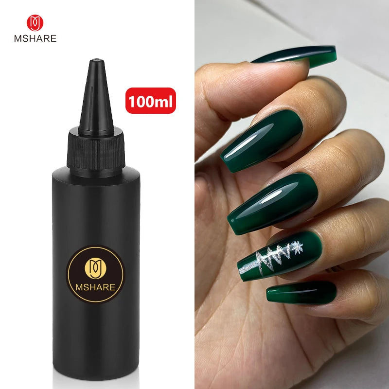 MSHARE 100ML Nail Gel Polish Soak Off UV LED Nails Vernis Semi Permanent Varnish Polish White Red Nail Gel Art