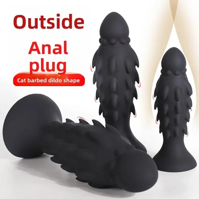 New Tiger Plug Penis Barb Large Anal Plug for Men and Women Stimulate