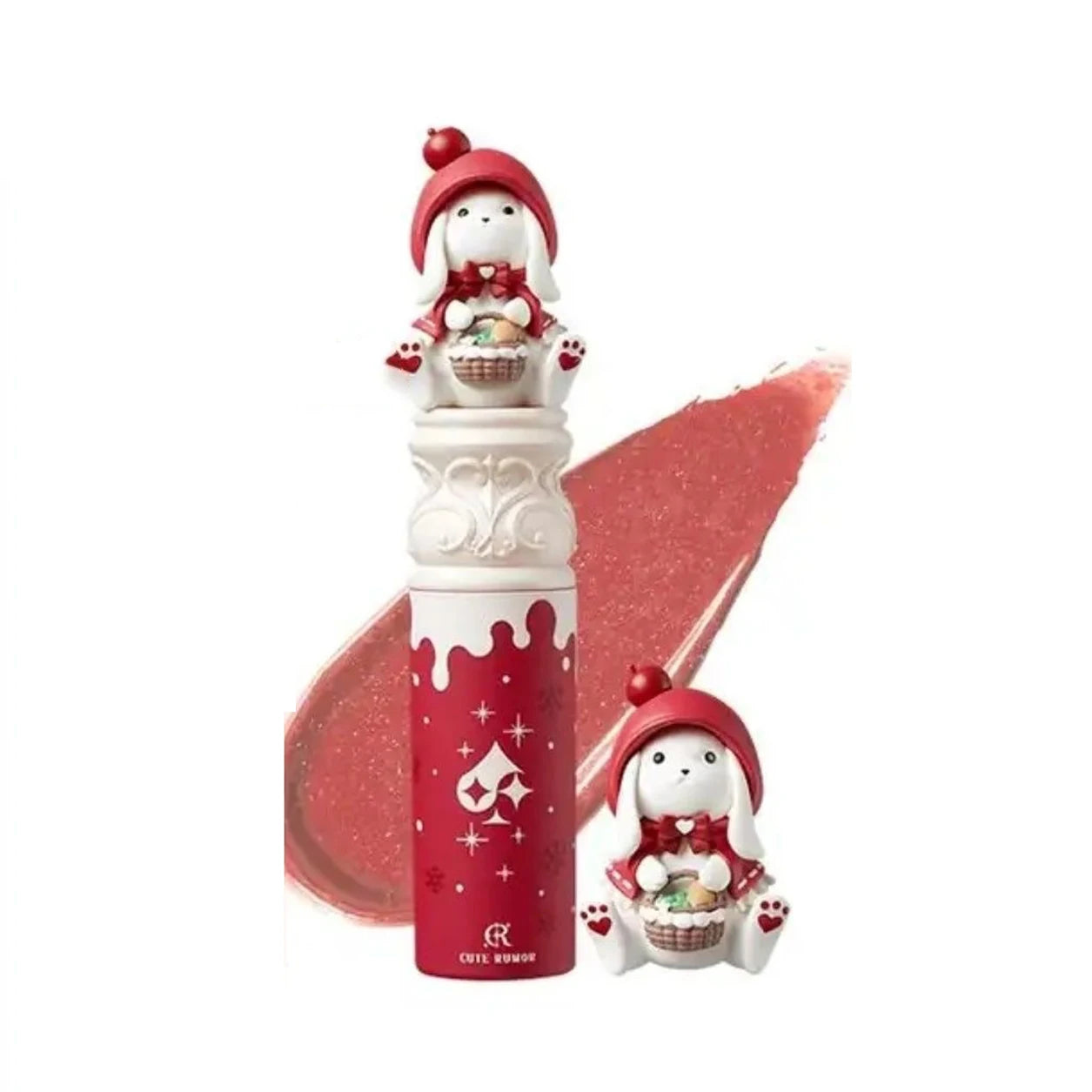 CUTE RUMOR Lip Mud Christmas Little Red Riding Hood Rabbit Lipstick Velvet Mist Matte Fine Sparkling Shimmer Lipgloss