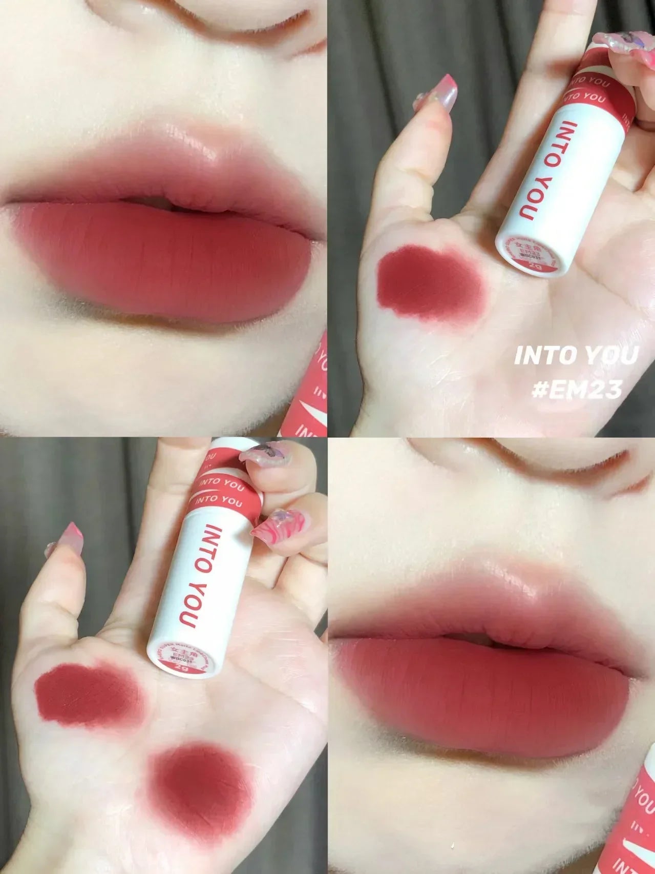 INTO YOU Lip Mud Lip Gloss Velvet Lipstick Lip Glaze Women Makeup Matte Waterproof Long Lasting Red Tint Rare Beauty Cosmetics