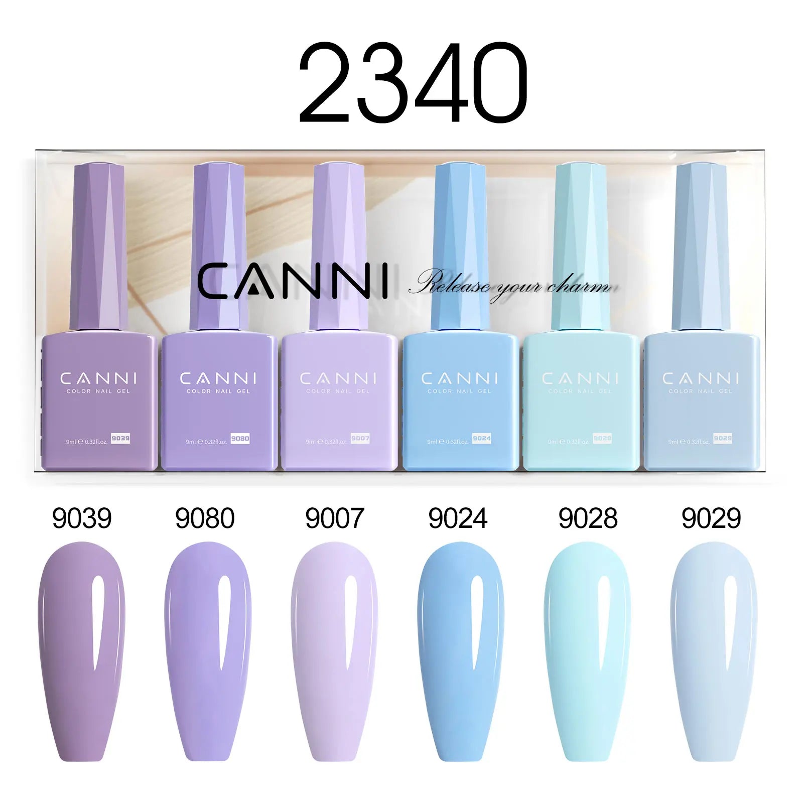 HEMA FREE CANNI Nail Gel Polish VIP Kit 9ml Galaxy Sparkle Glitter Nail Gel Kit Soak Off UV LED Gel Varnish Pigmented Paint Set
