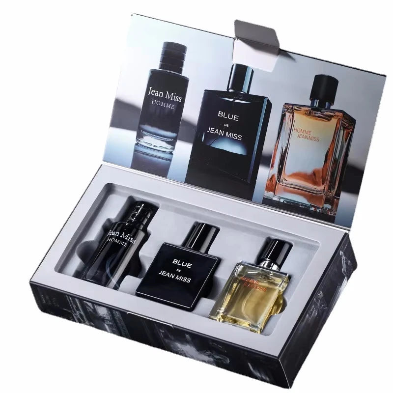90ml Men's Eau de Parfum Gift Set - 3pcs Luxury Cologne Trio, Long Lasting Fragrance Attraction for Women 2025