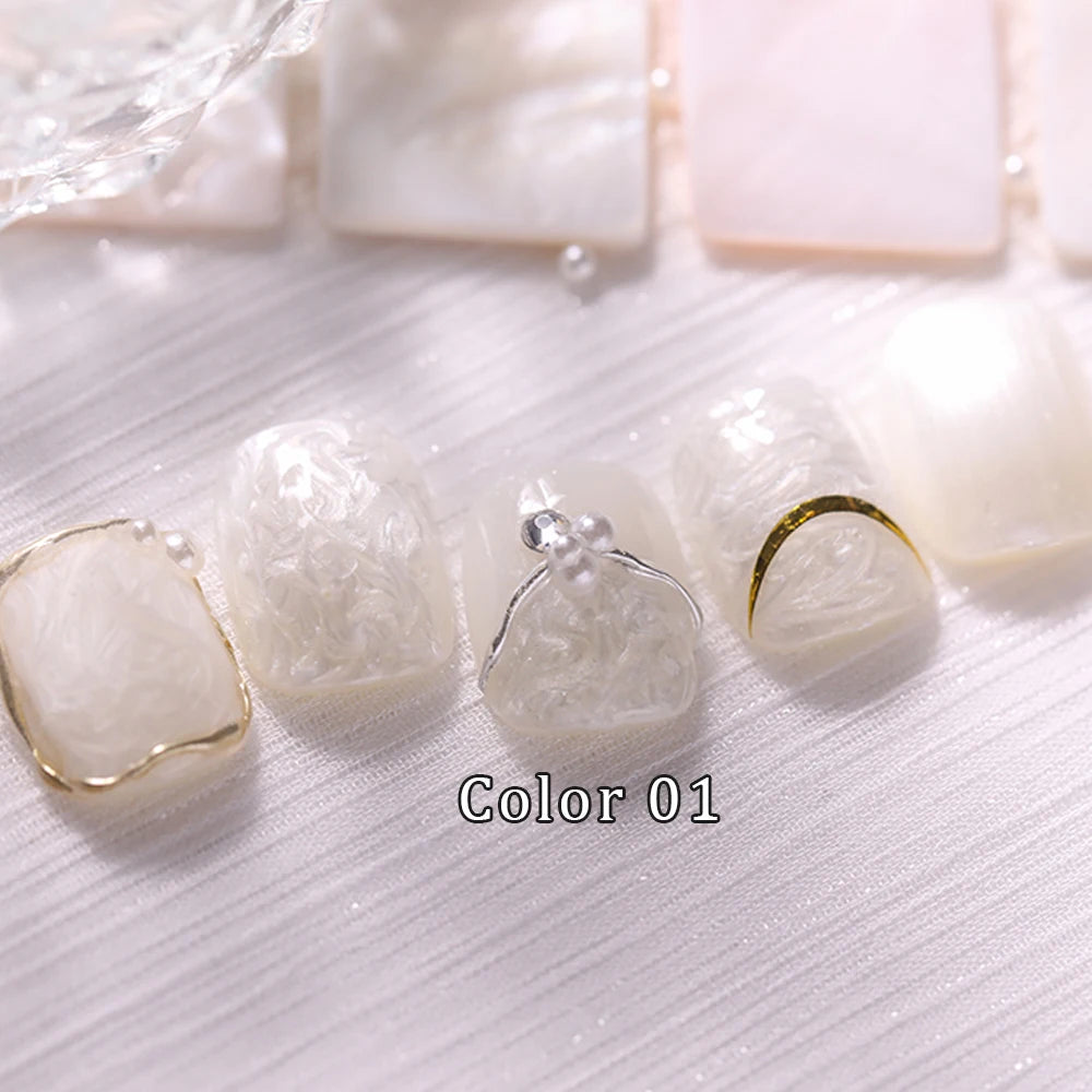 Vendeeni 9 Colors/Set Pearl Shell Thread Gel Nail Polish UV Soak Off Gel Varnish DIY Shell Thread Pattern Nail Art Gel Lacquer