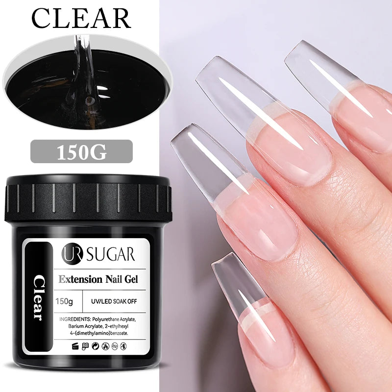 UR SUGAR 150g Fiber Rubber Base Nail Repair Gel Nail Polish UV Semi Permanent Repair Fix Crack Varnish Manicure Strengthener