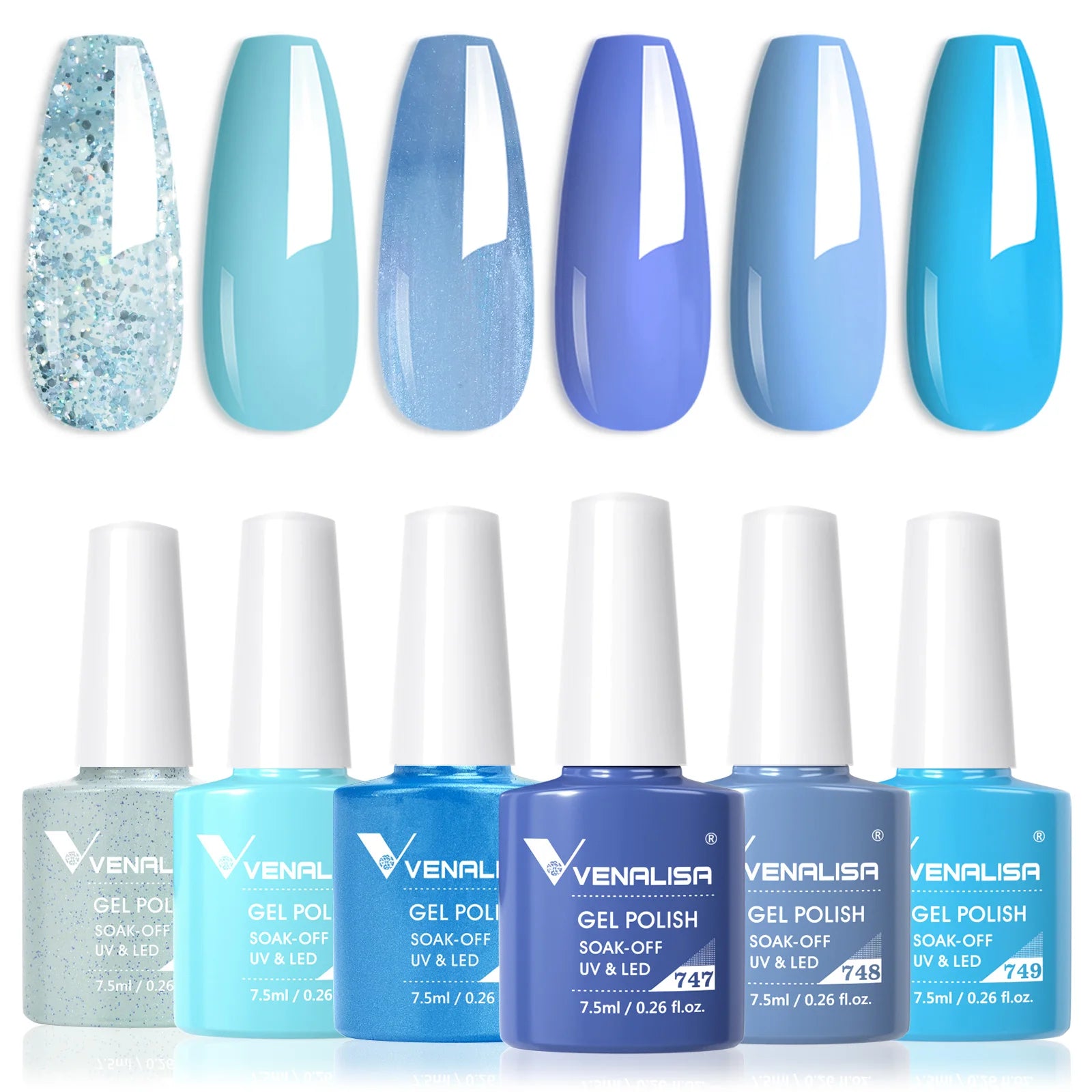 Rose Rubber Base Venalisa Nail Gel Polish Set