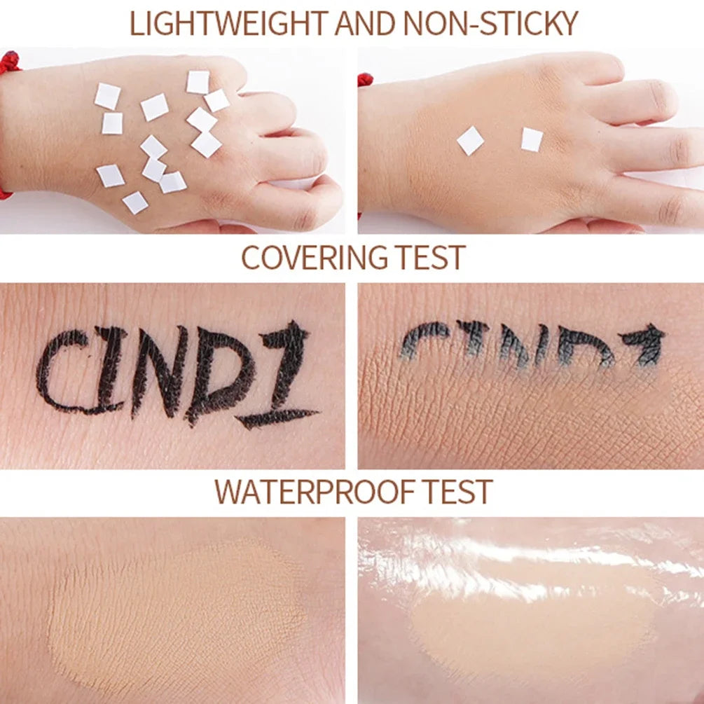 Private Label Full Coverage Matte Non-drying Concealer Long-lasting Liquid Foundation Custom Bulk Makeup Gold Stripe Cover