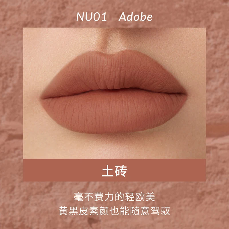 Kaleidos Lipstick Lip Cream Matte Velvet Nude Colours Lip Mud Waterproof Lip Gloss Long Lasting Lip Stain