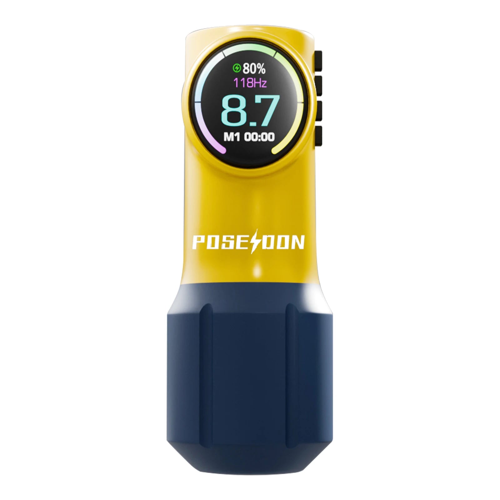 Tattoo Kit POSEIDON New Yellow Tattoo Pen Kit For Permanent Makeup Tattoo Machine Kit Wireless Tattoo Power Supply Tattoo Gun Ki