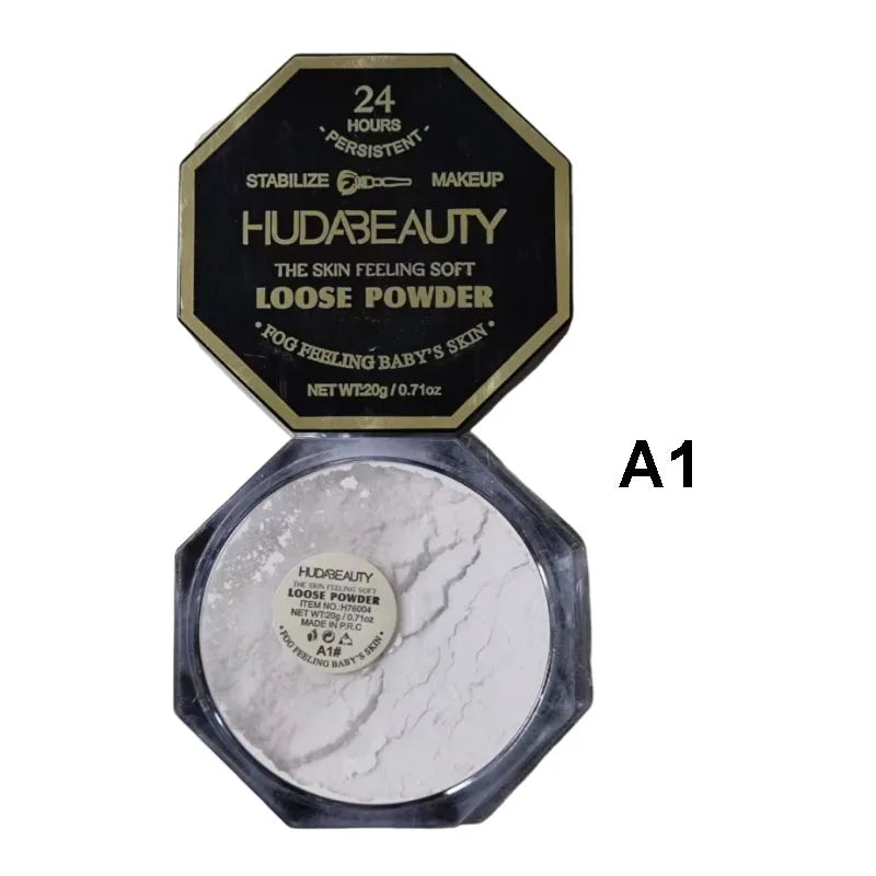 4-color Loose Powder Huda Setting Matte Powder Foundation Set Oil-control Skin Natural Makeup Face Concealer Stabilize Cosmetics
