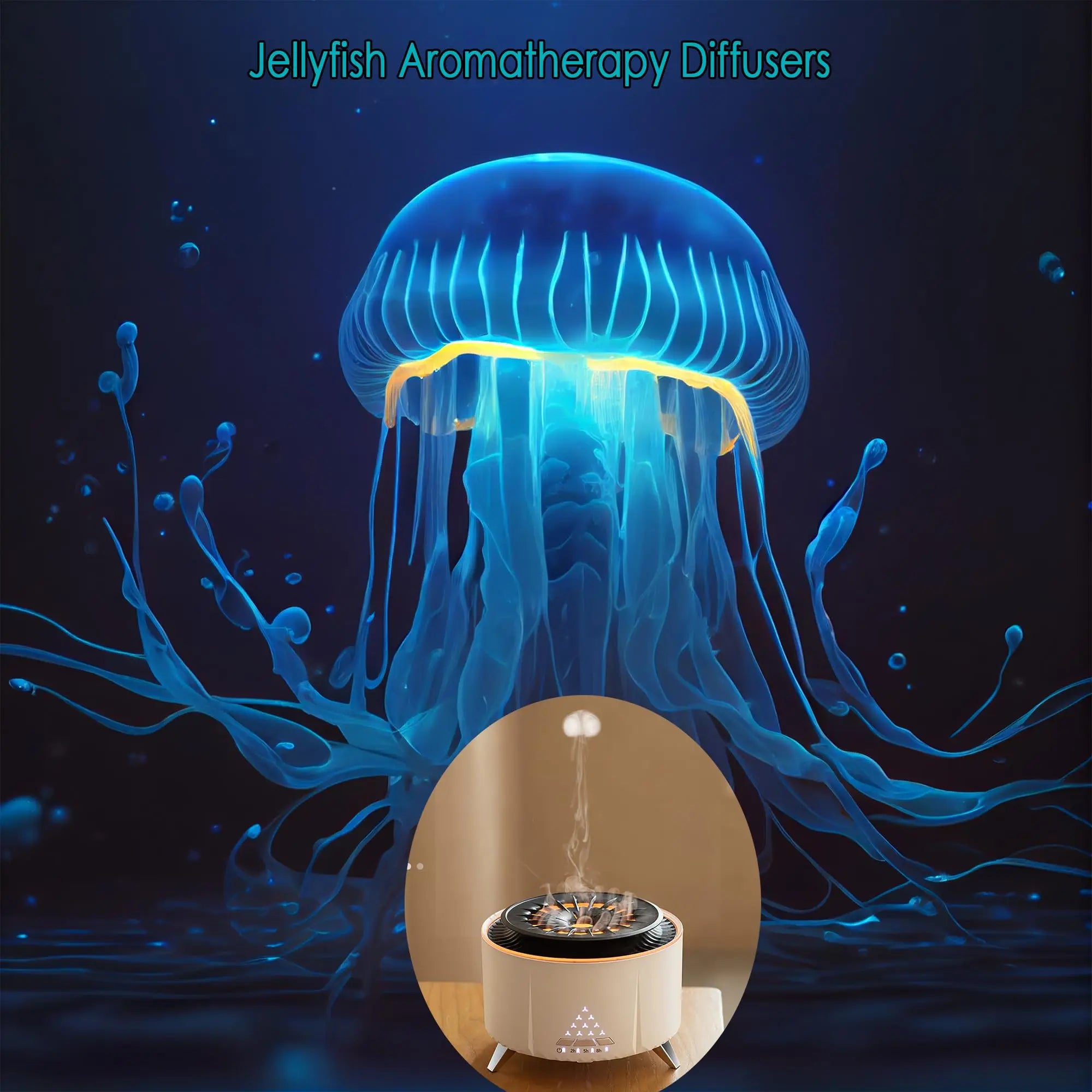 Diffusers for Essential Oils Large Room Cool-Looking Jellyfish Mist