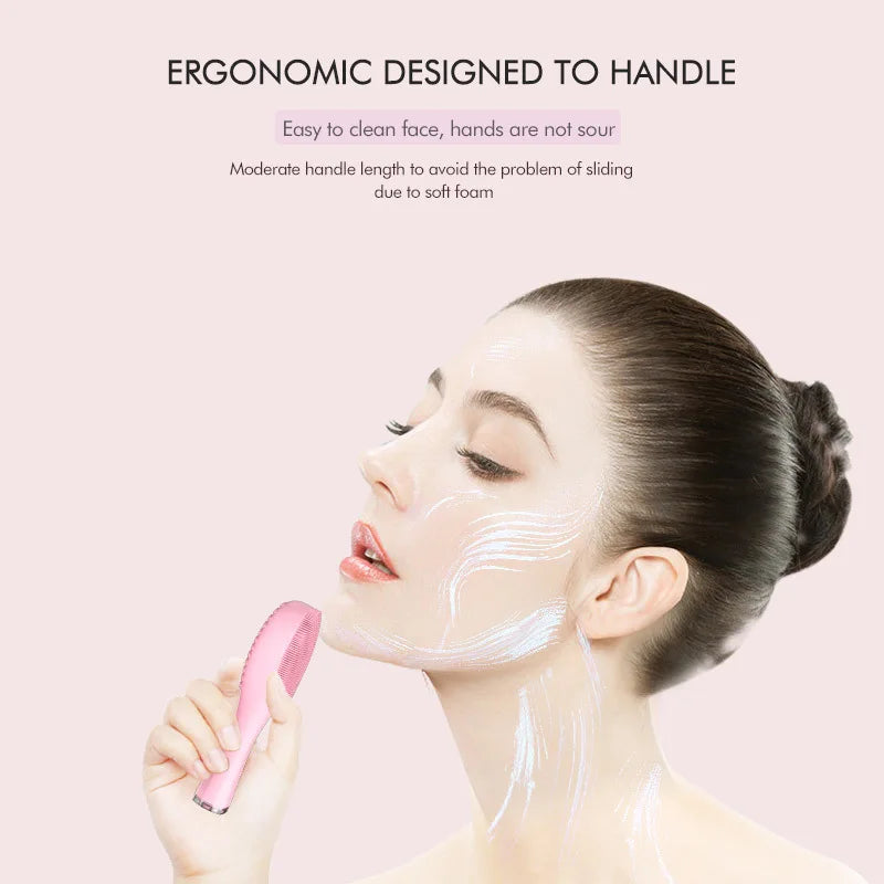 Rechargeable Electric Silicone Facial Cleansing Brush