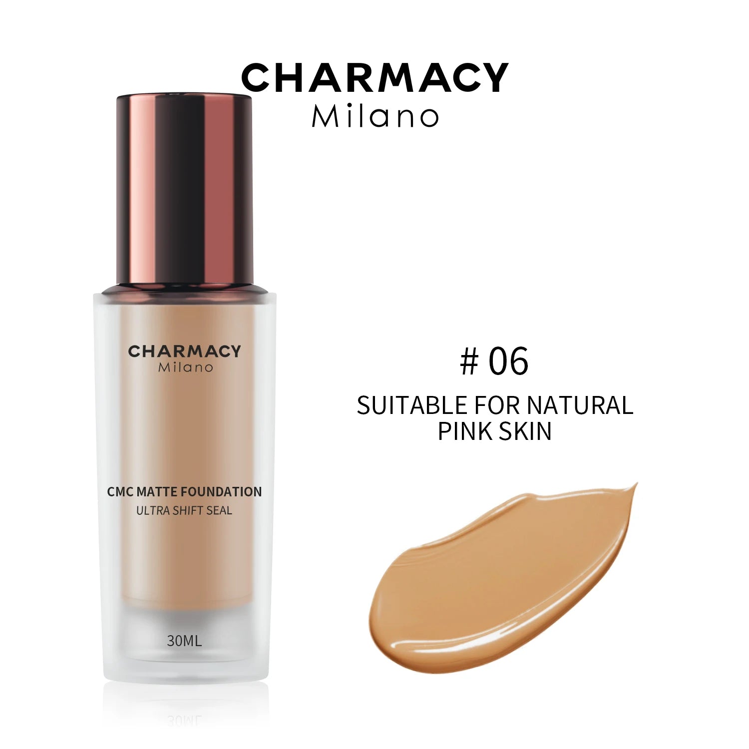CHARMACY Foundation Makeup Base Liquid Concealer Professional Makeup Long Lasting Oil Control Matte Liquid Foundation Cosmetics