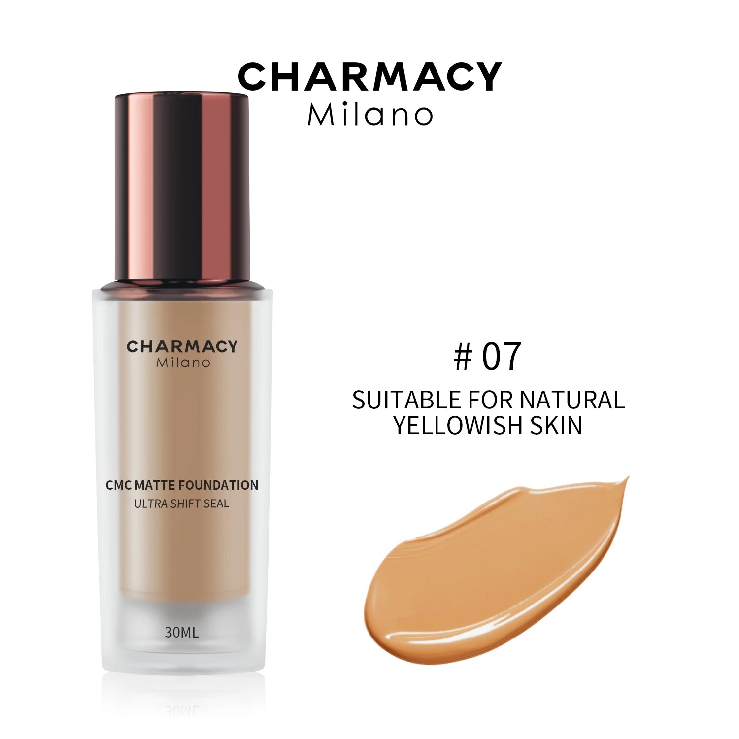 CHARMACY Foundation Makeup Base Liquid Concealer Professional Makeup Long Lasting Oil Control Matte Liquid Foundation Cosmetics
