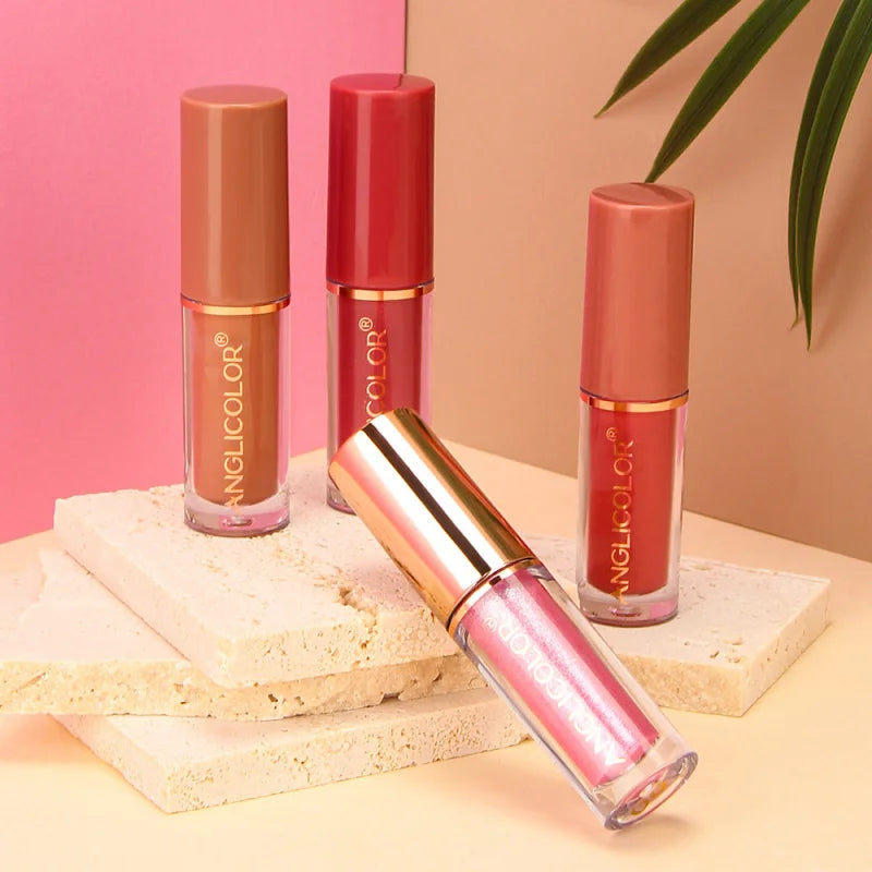 12Color Lip Gloss Set Velvet Matte Lip Gloss Non-Fading Lipstick European and American Makeup