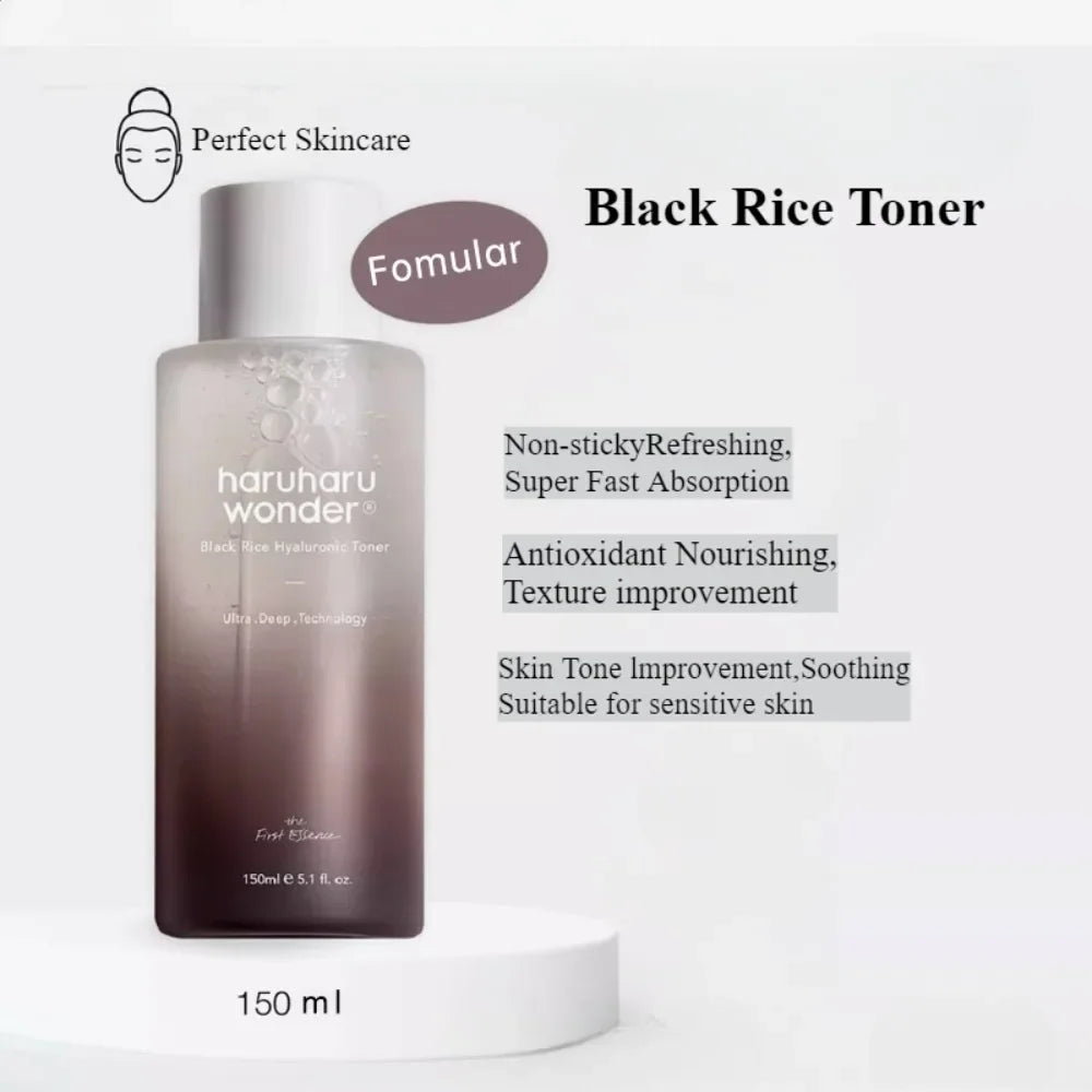Korean Haruharu Wonder Black Rice Acne Toner and Facial Pore Care