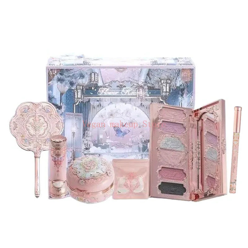 Flowerknows Butterfly Cloud Collar Collection Gift Set Makeup Set Blush Lipstick Eyeshadow Palette All In One Box For Women