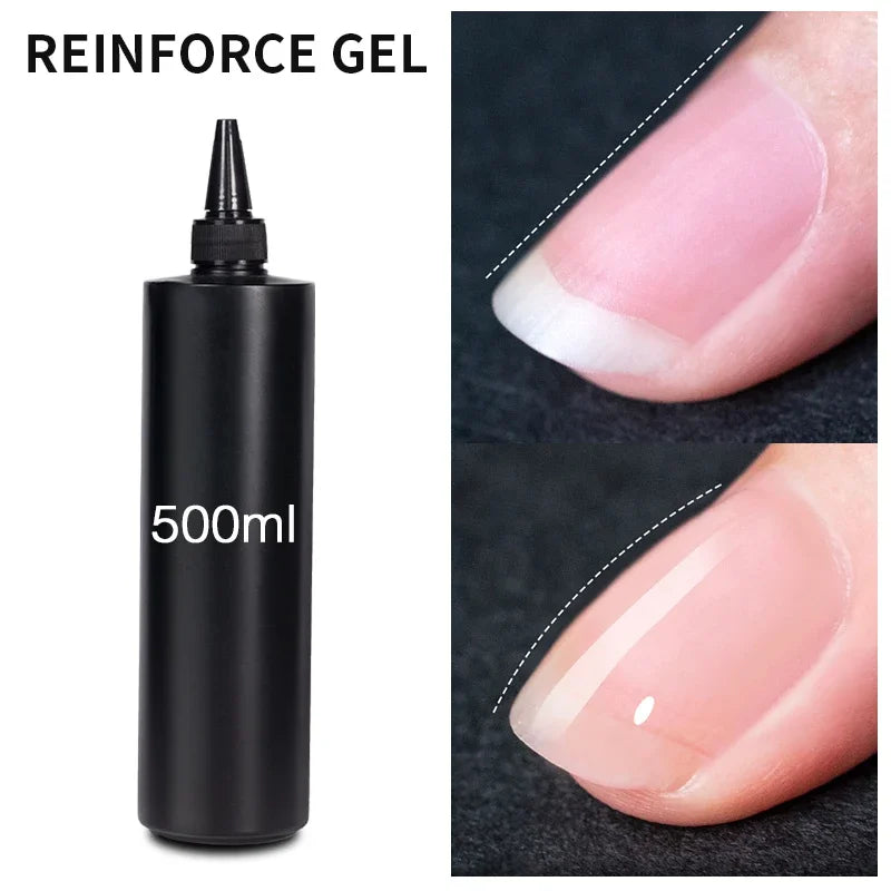 BOZLIN 1KG Super Shinny Top Coat UV Base Gel Polish Matte Top Coat Reinforce Gel Long Lasting Shinning Soak Off Nail Art Varnish