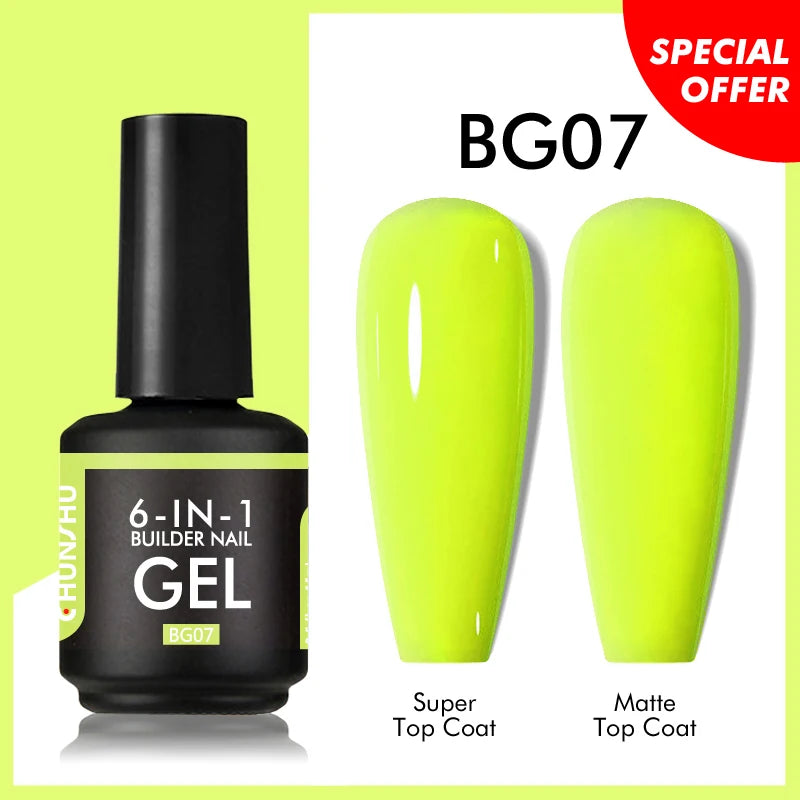 CHUNSHU 6 IN 1 Extension Gel 15ML Builder Nail Gel