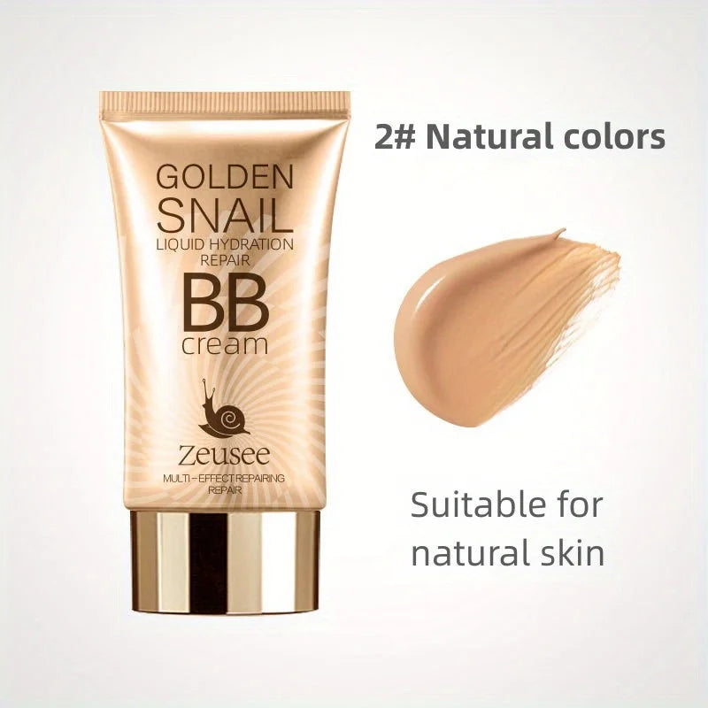 Golden Snail Hyaluronic Acid BB Cream Moisturizing Face Makeup Foundation Medium Coverage for All Skin Tones