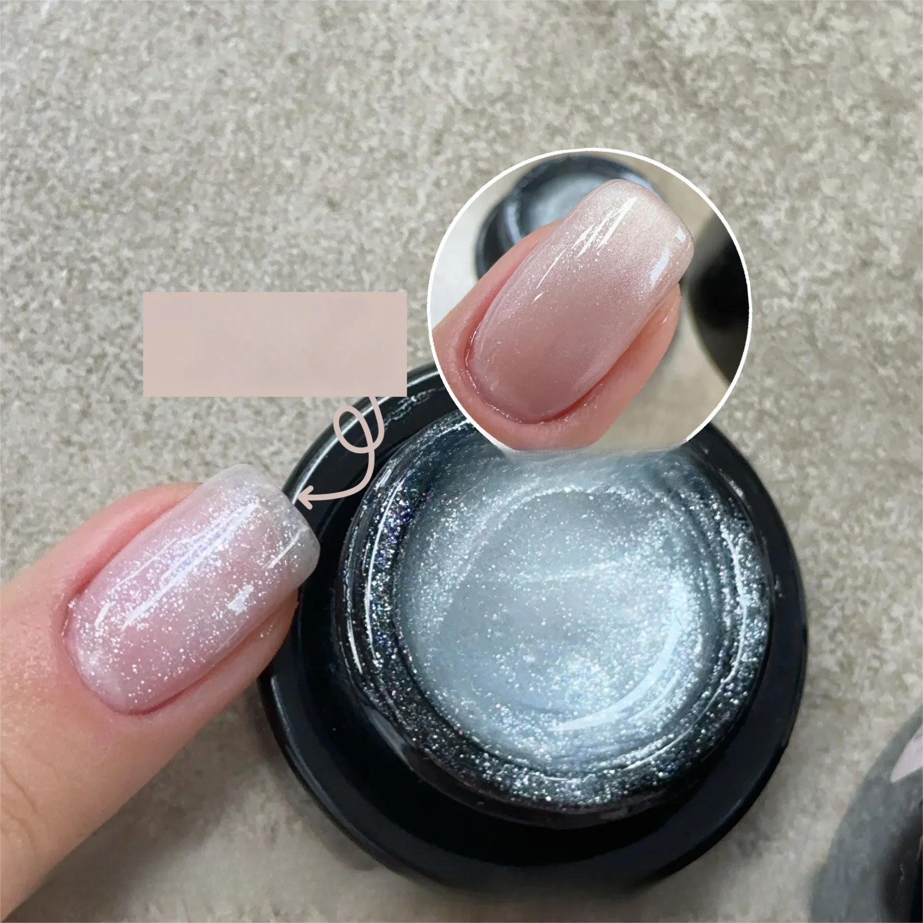 7pcs 5ml Water Light Cat Eye Nail Gel Semi Permanent Soak Off Holographic Crystal Magnetic Polish Gel For Nail Art Gel Varnishes