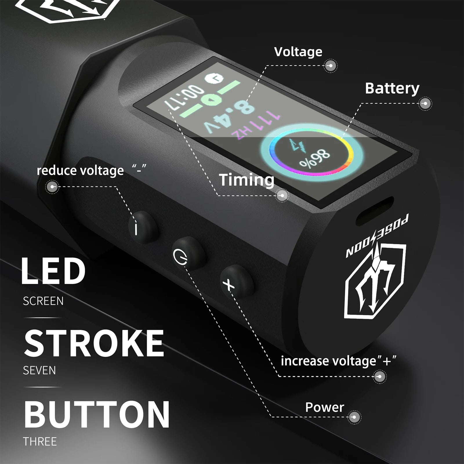 Tattoo Kit LASTJUDG High Power Tattoo Pen Kit For Permanent Makeup Tattoo Machine Kit Hot Tattoo Power Supply Tattoo Gun Kit