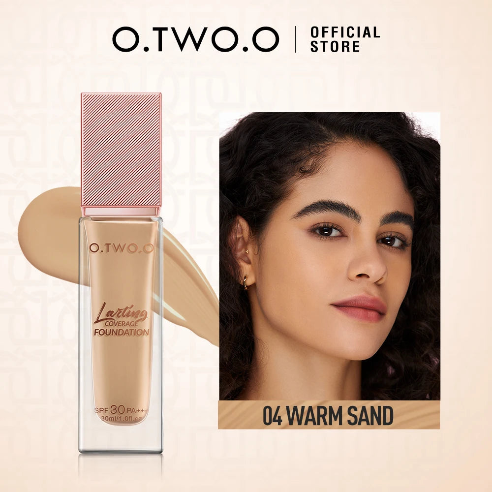 O.TWO.O Foundation Cream Moisturizing Oil-Free Long-Lasting Waterproof BB Cream Concealer Full Coverage Foundation Face Makeup