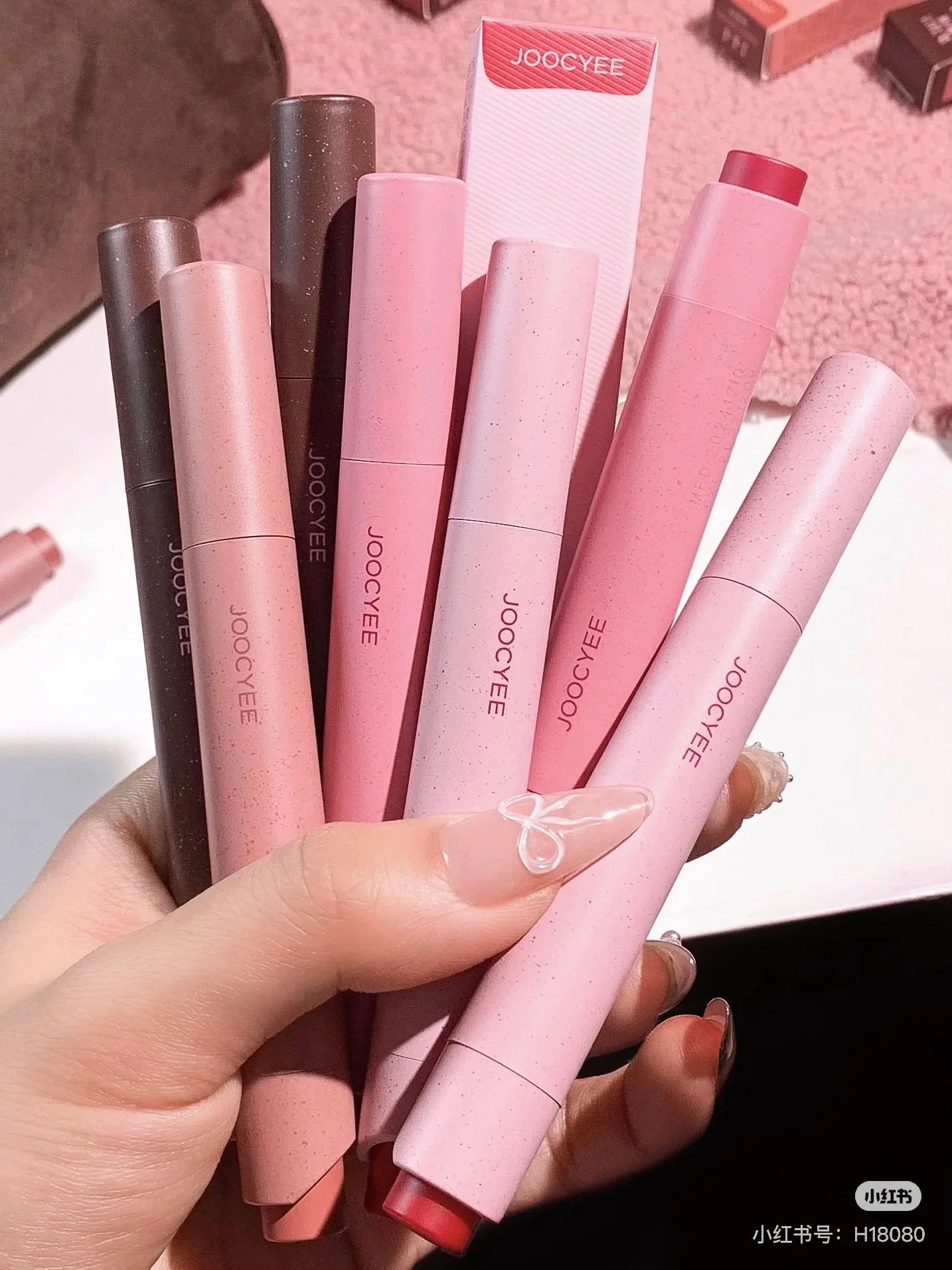 Joocyee Powder Mist Lipstick Pen Lipstick Velvet  Matte Lipstick Long Lasting Waterproof Makeup Lipgloss Sexy Plumper Lip Mud