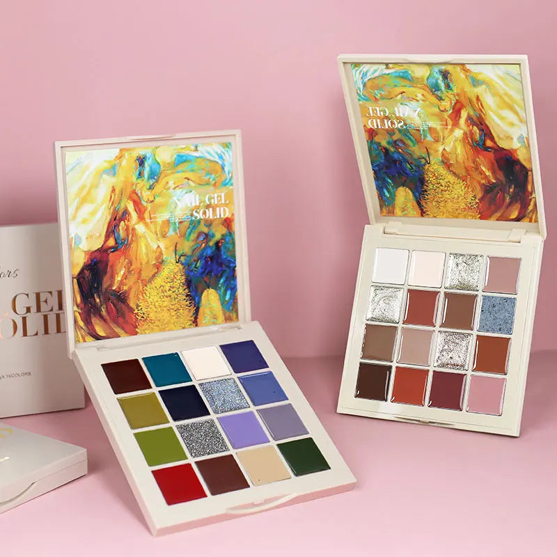 Arte Clavo Solid Painting Gel 16 Colors Vernis Semi Permanent UV LED Top Coat LED Soak Off Lacquer Hybrid Nail Art Manicure