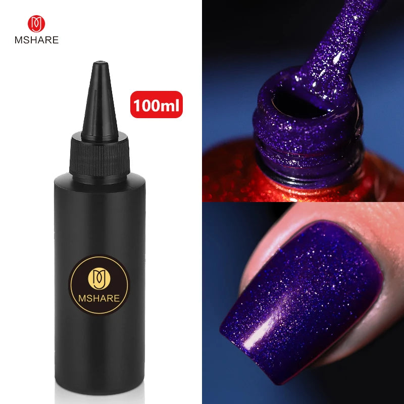 MSHARE 100ML Nail Gel Polish Soak Off UV LED Nails Vernis Semi Permanent Varnish Polish White Red Nail Gel Art
