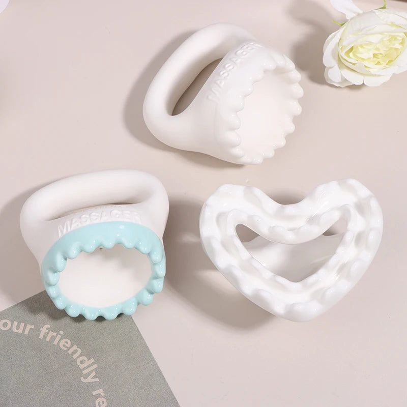 1Pcs Gua Sha Tools Face Massagers Facial SPA Massage Tool For Face Lift Ceramic Gua Sha Scraper Board Slimmer Skin Tightening