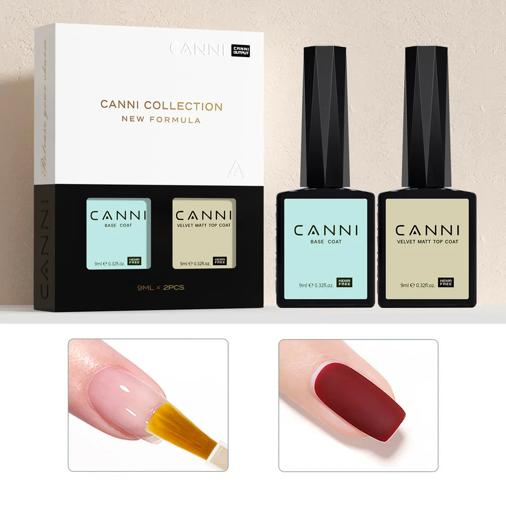 CANNI HEMA FREE Nail Gel Polish Set New Arrival VIP Kit Gorgeous Color Semi Permanent Full Coverage Soak off UVLED Gel Varnish