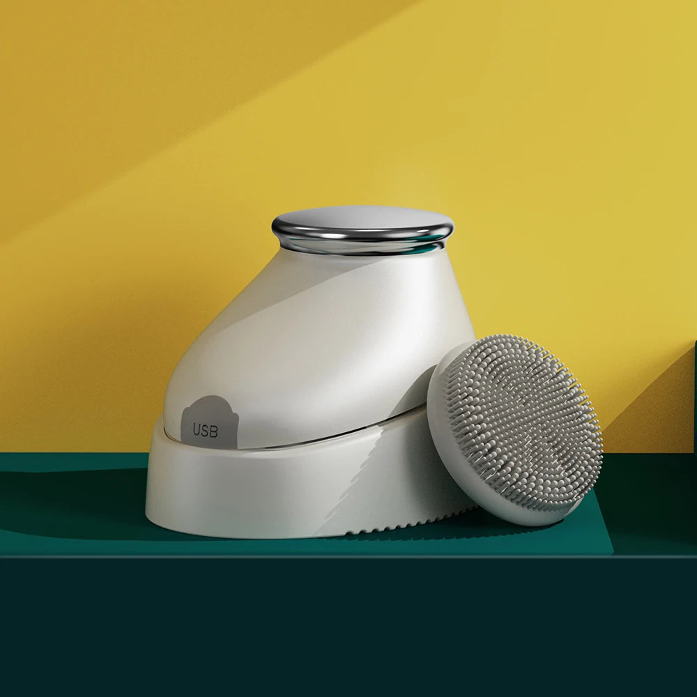 2 In 1 Electric Face Cleansing Brush Sonic Electric Facial Cleansing Brush ION Facial Import  Massager Skin Care Tools